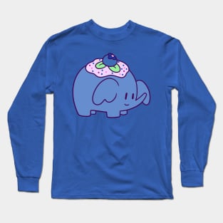 Blueberry Elephant Long Sleeve T-Shirt